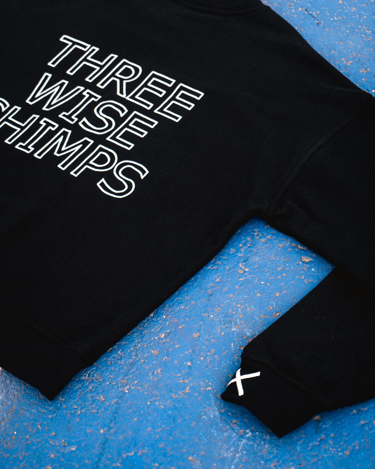 Mens Black Oversized Crew Neck Top