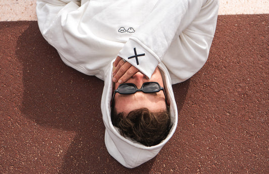 Mens Ivory Oversized Hoody