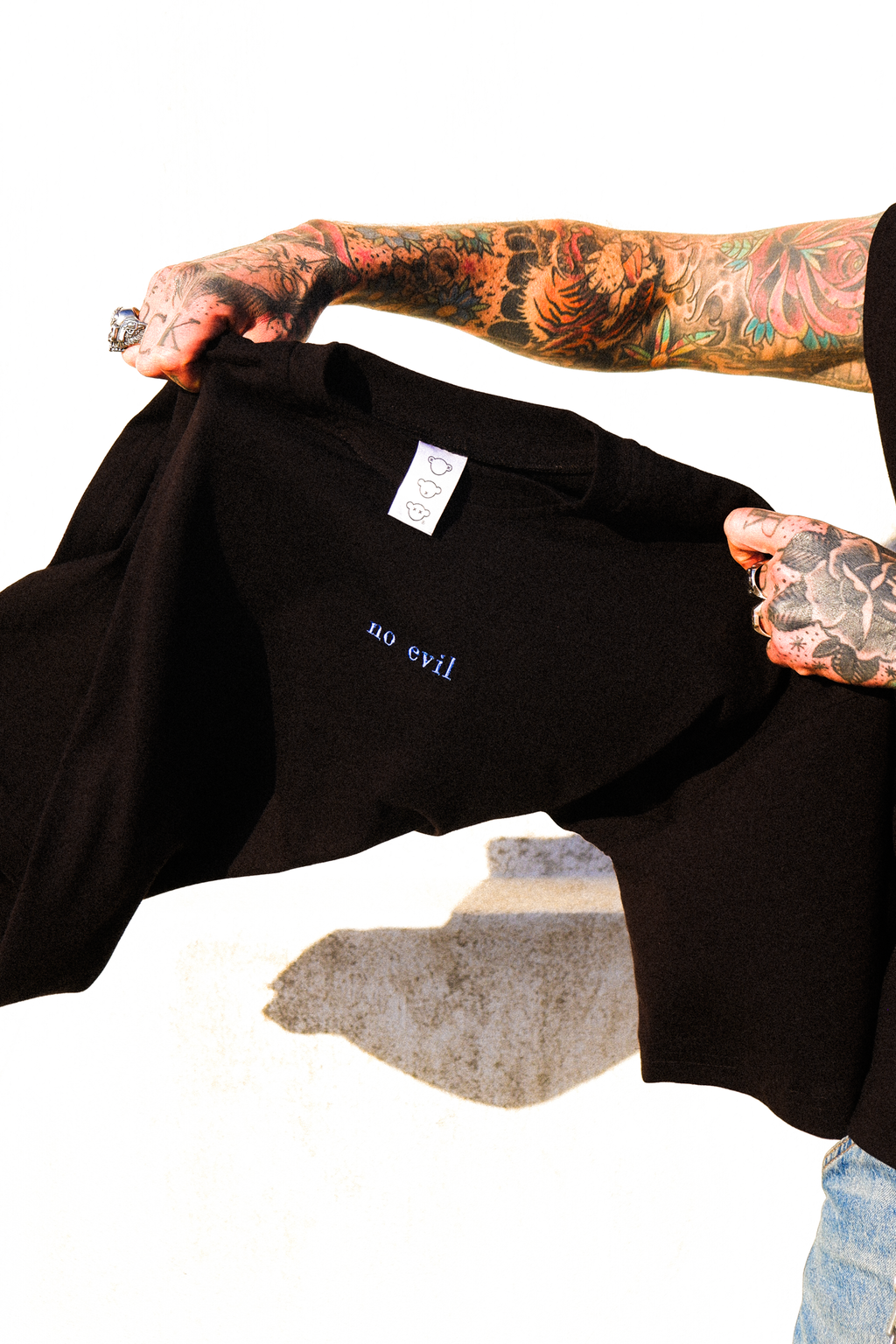 NO EVIL OVERSIZED BOXY TSHIRT - BLACK