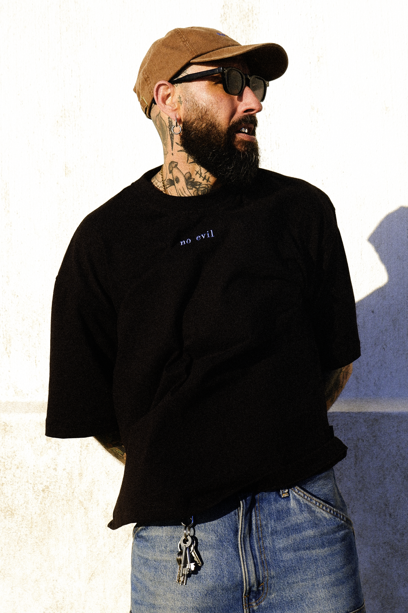 NO EVIL OVERSIZED BOXY TSHIRT - BLACK