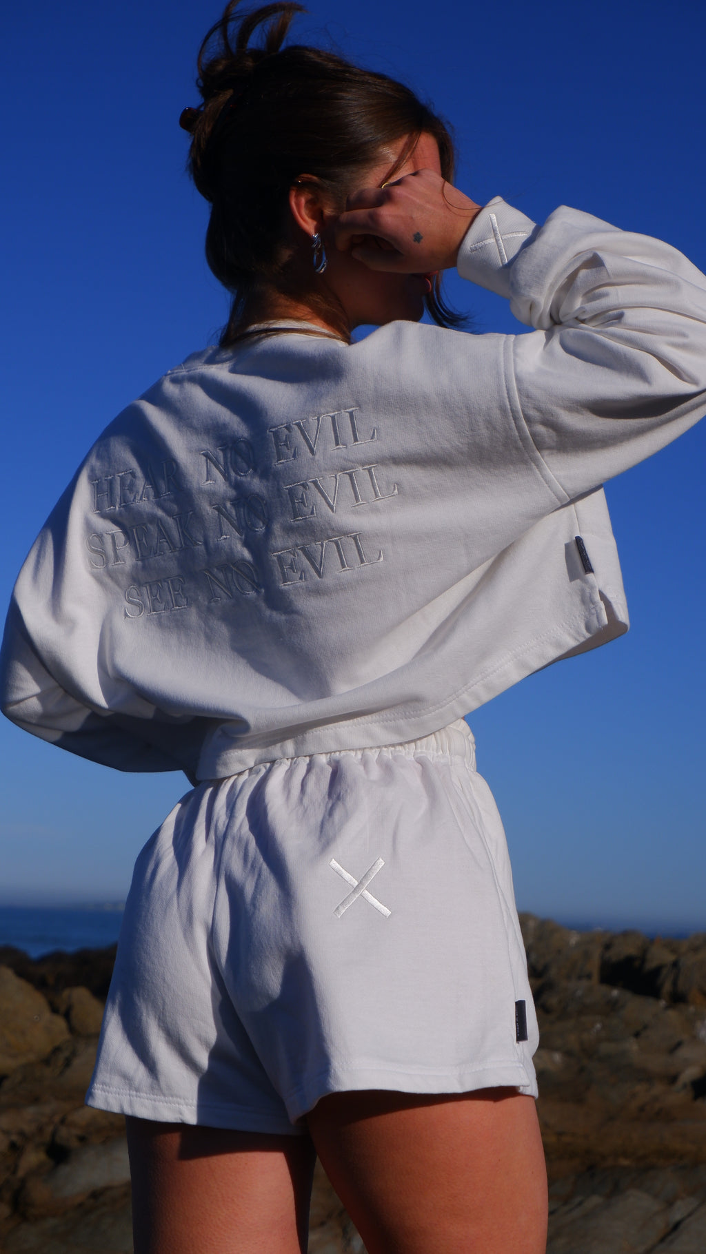 NO EVIL TRACK PANT - IVORY