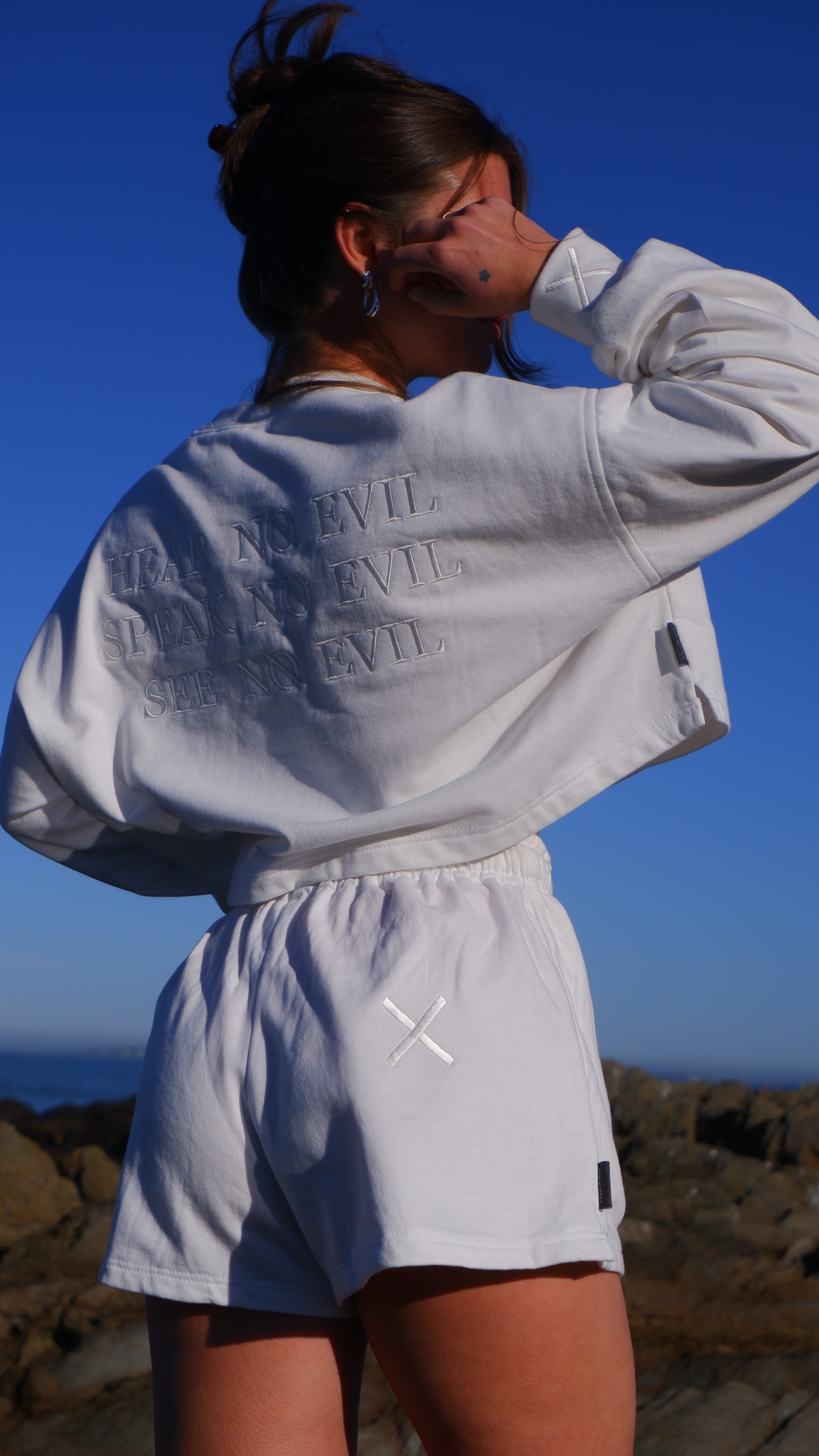 NO EVIL TRACK PANT - IVORY