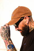 NO EVIL WASH DAD CAP - BROWN