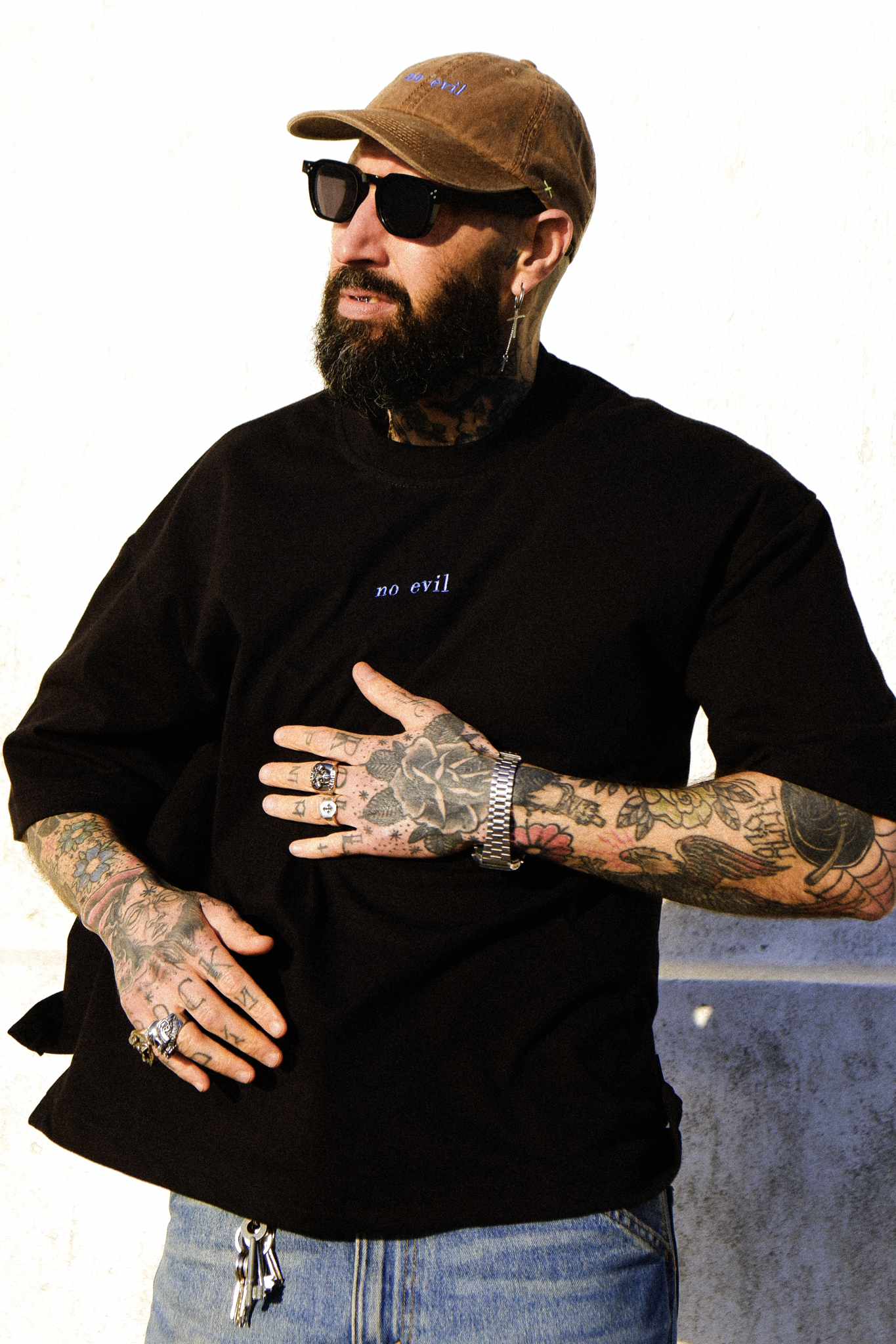 NO EVIL OVERSIZED BOXY TSHIRT - BLACK