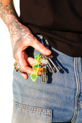 FOLLOW THE LIGHT KEYCHAIN