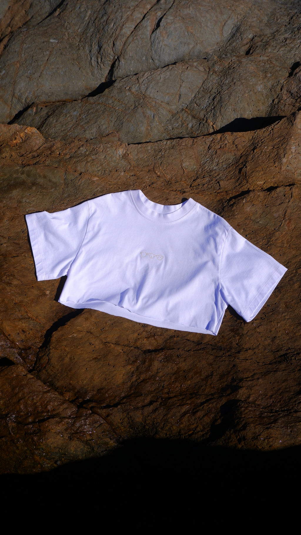 CROPPED OVERSIZED TSHIRT - WHITE
