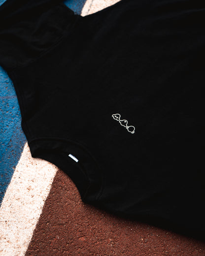 Mens Black Oversized Crew Neck Top