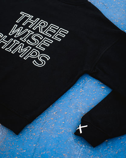 Mens Black Oversized Crew Neck Top