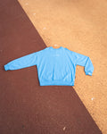 LIGHTWEIGHT OVERSIZED CREW NECK TOP - BLUE