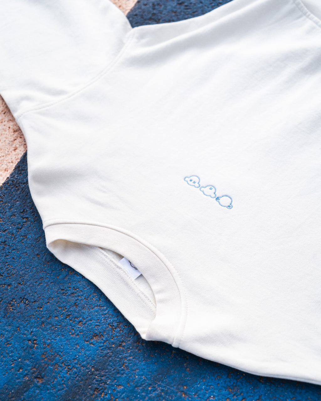 HEAVYWEIGHT OVERSIZED CREW NECK TOP - IVORY