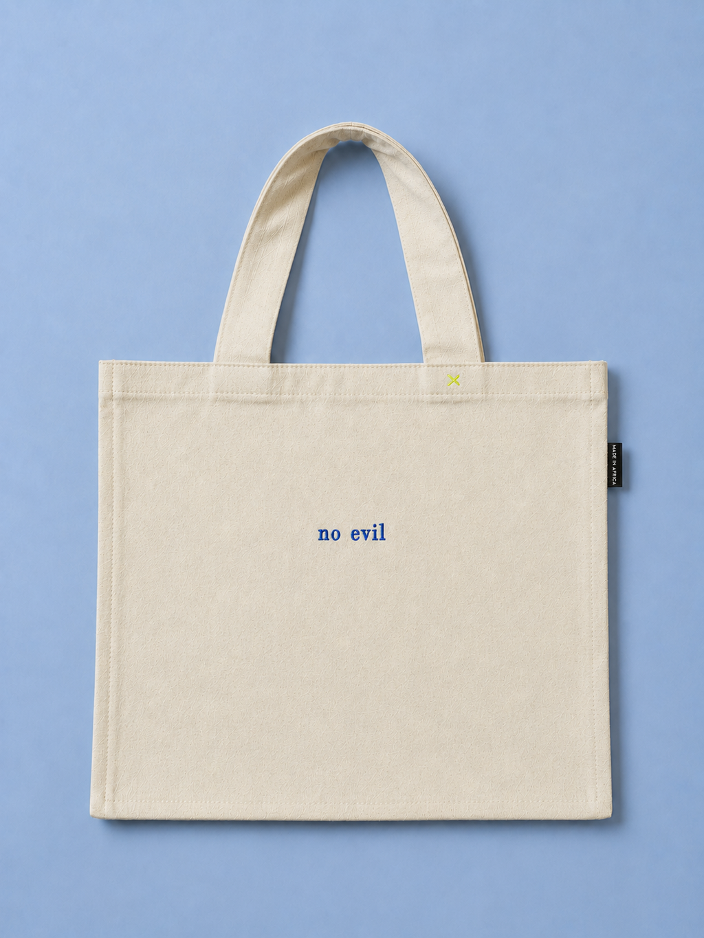 NO EVIL CANVAS TOTE BAG - DEEP BLUE